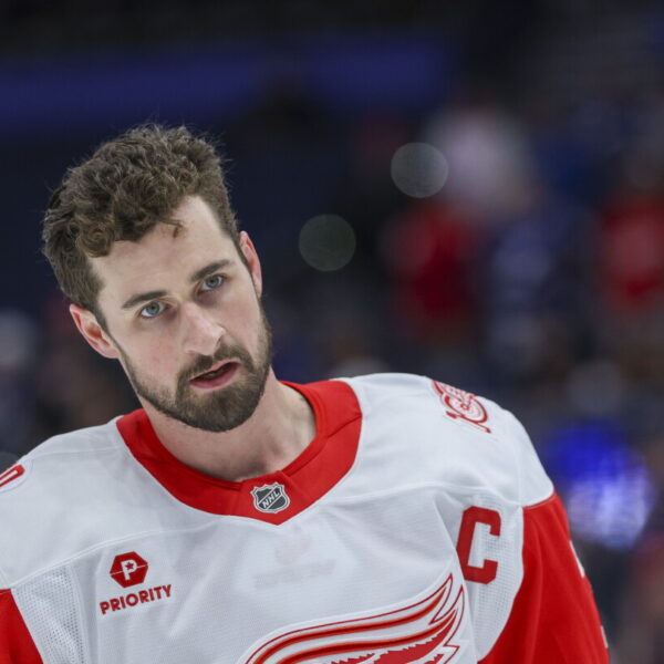 Red Wings open camp with Dylan Larkin injured and not on ice after he asked for trade