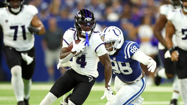 Zay Flowers remains out of practice on Thursday