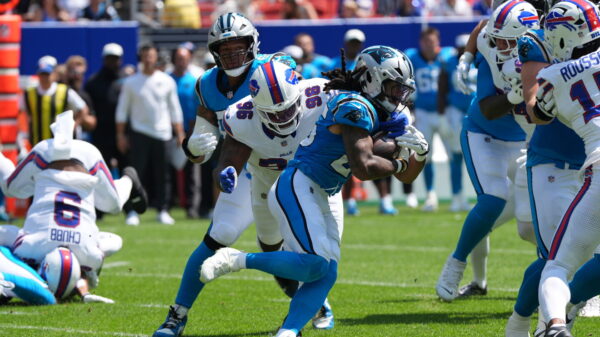Panthers RB Jonathon Brooks saw his first game action since his second torn ACL in 2024