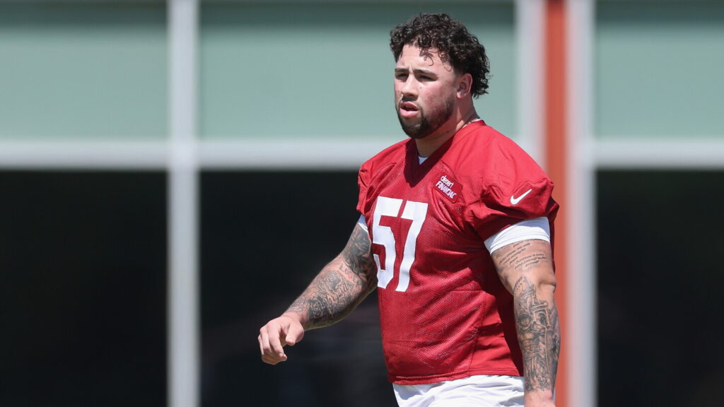 Cardinals lose second-round rookie guard Chase Bisontis to knee injury