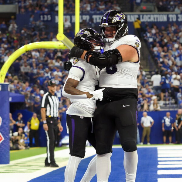Zay Flowers has big first half, but he’s questionable with a hamstring injury