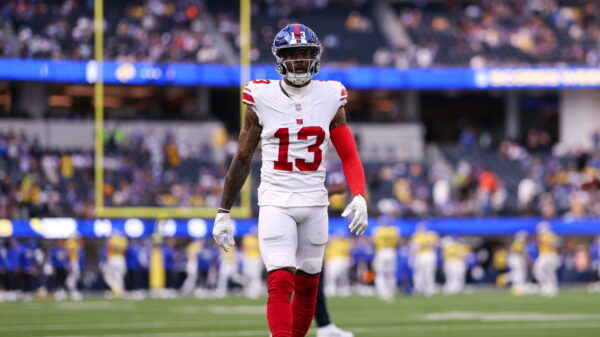 Odell Beckham Jr. was on the field for three plays on Monday night