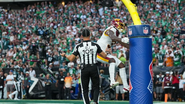 Stefon Diggs fined for jumping on goalpost after Week 1 TD