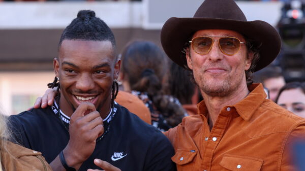 Bijan Robinson’s congratulations included a text from Matthew McConaughey