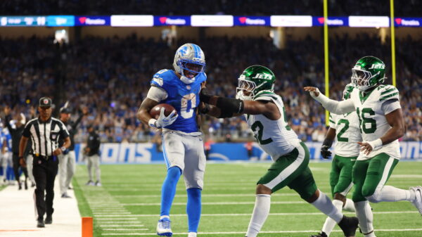 Lions outlast Jets behind three Jahmyr Gibbs touchdowns