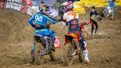 SX 2024 Rd 03 San Diego Aaron Plessinger congratulated by Ken Roczen.JPG